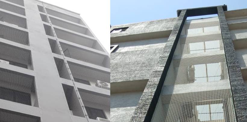 Duct Area Pigeon Nets In Kolkata | Call 9500322463 For Same Day Installation